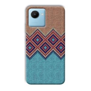 Fabric Design Phone Customized Printed Back Cover for Realme C30s