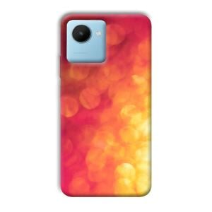 Red Orange Phone Customized Printed Back Cover for Realme C30s