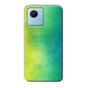 Green Pattern Phone Customized Printed Back Cover for Realme C30s