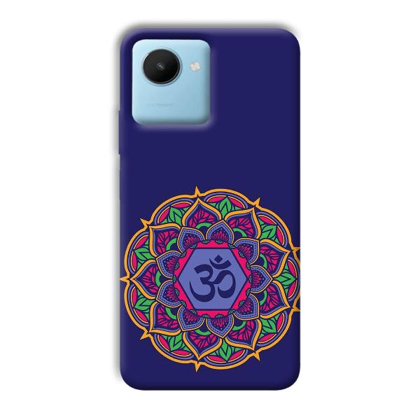 Blue Om Design Phone Customized Printed Back Cover for Realme C30s