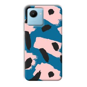 Black Dots Pattern Phone Customized Printed Back Cover for Realme C30s