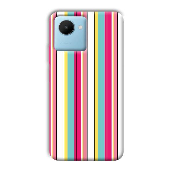 Lines Pattern Phone Customized Printed Back Cover for Realme C30s