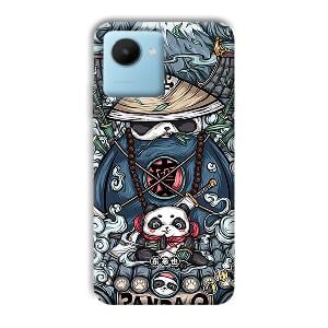 Panda Q Phone Customized Printed Back Cover for Realme C30s