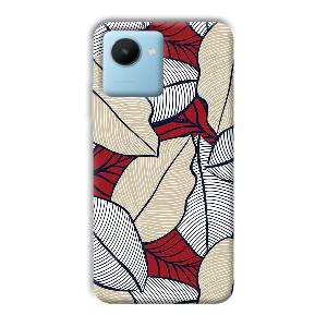 Leafy Pattern Phone Customized Printed Back Cover for Realme C30s
