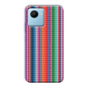Fabric Pattern Phone Customized Printed Back Cover for Realme C30s