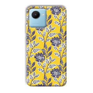 Yellow Fabric Design Phone Customized Printed Back Cover for Realme C30s