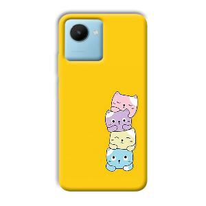 Colorful Kittens Phone Customized Printed Back Cover for Realme C30s