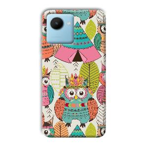 Fancy Owl Phone Customized Printed Back Cover for Realme C30s