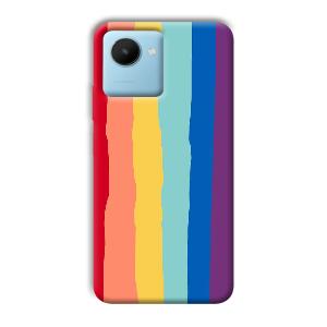 Vertical Paint Phone Customized Printed Back Cover for Realme C30s