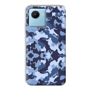 Blue Patterns Phone Customized Printed Back Cover for Realme C30s