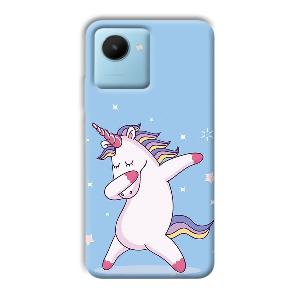 Unicorn Dab Phone Customized Printed Back Cover for Realme C30s