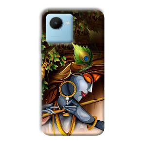 Krishna & Flute Phone Customized Printed Back Cover for Realme C30s