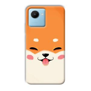 Smiley Cat Phone Customized Printed Back Cover for Realme C30s