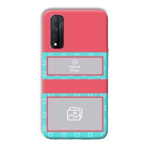 Blue Pink Customized Printed Back Cover for Realme Narzo 30