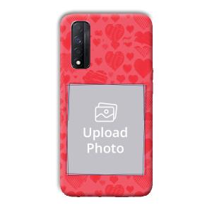 Red Hearts Customized Printed Back Cover for Realme Narzo 30