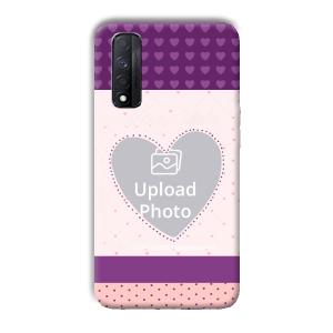 Purple Hearts Customized Printed Back Cover for Realme Narzo 30