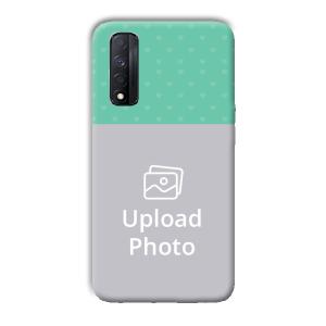 Green Hearts Customized Printed Back Cover for Realme Narzo 30