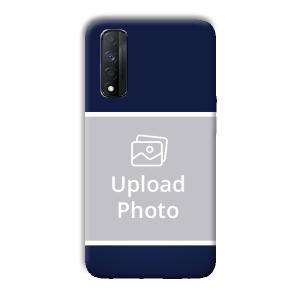 Blue White Customized Printed Back Cover for Realme Narzo 30
