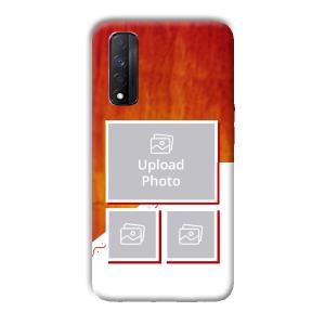 Red White Background Customized Printed Back Cover for Realme Narzo 30