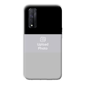Black & Grey Customized Printed Back Cover for Realme Narzo 30