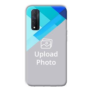 Bluish Patterns Customized Printed Back Cover for Realme Narzo 30