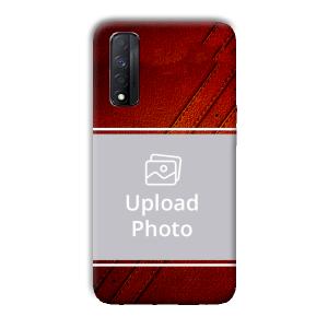 Solid Red Customized Printed Back Cover for Realme Narzo 30