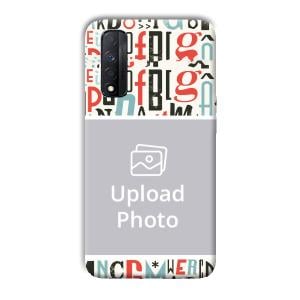 Alphabets Customized Printed Back Cover for Realme Narzo 30