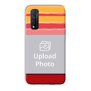 Yellow Pink Customized Printed Back Cover for Realme Narzo 30