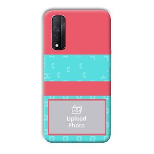 Bluish Pattern Customized Printed Back Cover for Realme Narzo 30