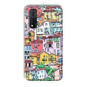 Colorful Alley Phone Customized Printed Back Cover for Realme Narzo 30