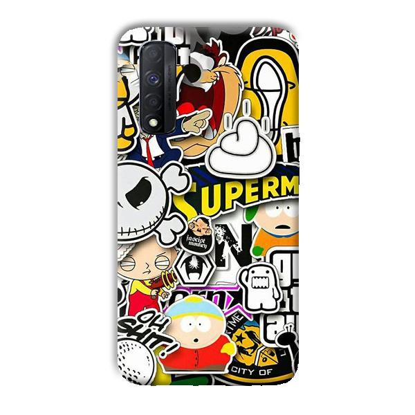 Cartoons Phone Customized Printed Back Cover for Realme Narzo 30