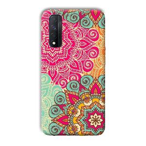 Floral Design Phone Customized Printed Back Cover for Realme Narzo 30