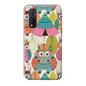 Fancy Owl Phone Customized Printed Back Cover for Realme Narzo 30