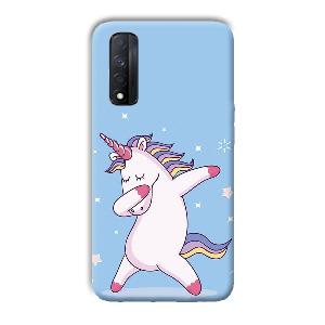 Unicorn Dab Phone Customized Printed Back Cover for Realme Narzo 30