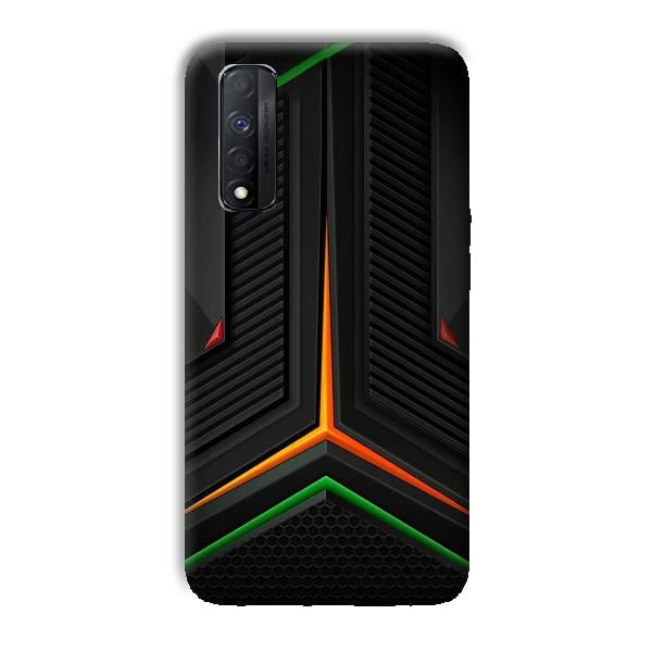 Black Design Phone Customized Printed Back Cover for Realme Narzo 30