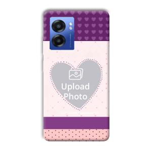 Purple Hearts Customized Printed Back Cover for Realme Narzo 50 5G