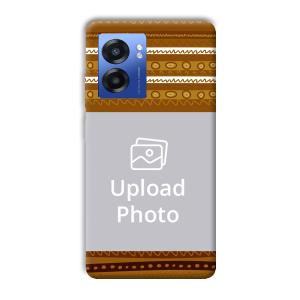 Brown Lines Customized Printed Back Cover for Realme Narzo 50 5G