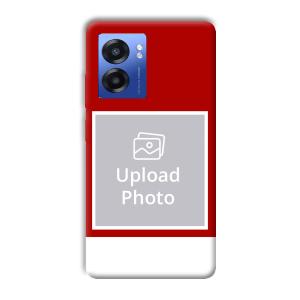 Red & White Customized Printed Back Cover for Realme Narzo 50 5G
