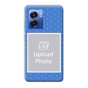 Sky Blue White Customized Printed Back Cover for Realme Narzo 50 5G