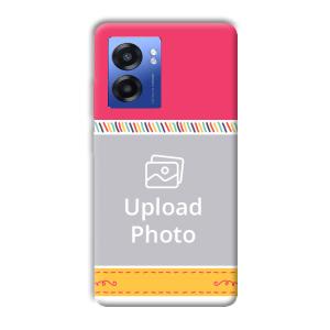 Pink Yellow Customized Printed Back Cover for Realme Narzo 50 5G