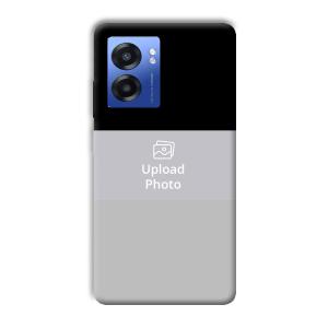Black & Grey Customized Printed Back Cover for Realme Narzo 50 5G