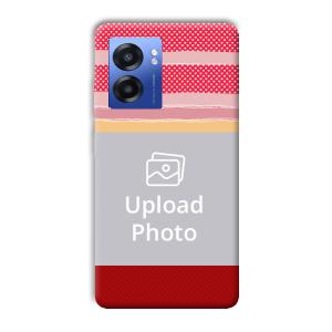Red Pink Design Customized Printed Back Cover for Realme Narzo 50 5G
