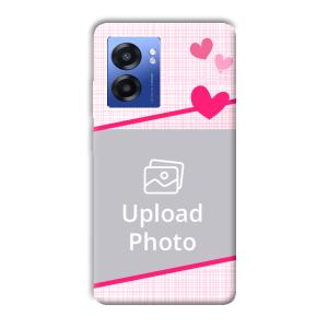 Pink Check Customized Printed Back Cover for Realme Narzo 50 5G