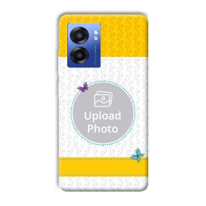 Butterflies & Yellow Customized Printed Back Cover for Realme Narzo 50 5G