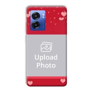 Red Pink  Customized Printed Back Cover for Realme Narzo 50 5G