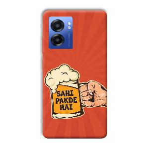 Sahi Pakde Hai Phone Customized Printed Back Cover for Realme Narzo 50 5G