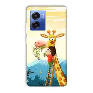 Giraffe & The Boy Phone Customized Printed Back Cover for Realme Narzo 50 5G