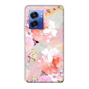 Floral Canvas Phone Customized Printed Back Cover for Realme Narzo 50 5G
