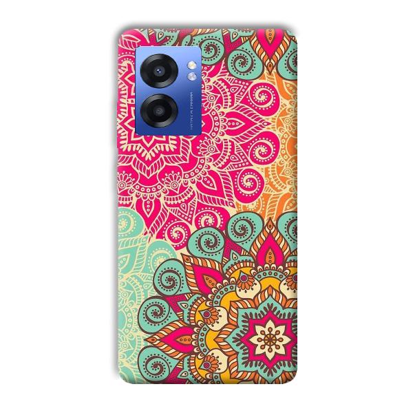 Floral Design Phone Customized Printed Back Cover for Realme Narzo 50 5G