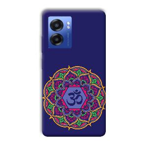 Blue Om Design Phone Customized Printed Back Cover for Realme Narzo 50 5G